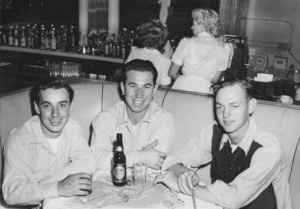 1949 - Walt Konopacki (center) and Friends - The Bowery Nightclub at 12050 Joseph Campau, Hamtramck, Michigan