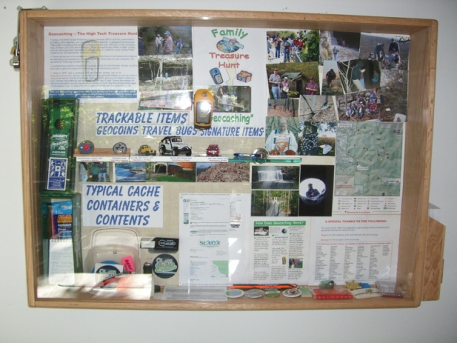 2007 - SLAGA geocaching display at Greensfelder County Park