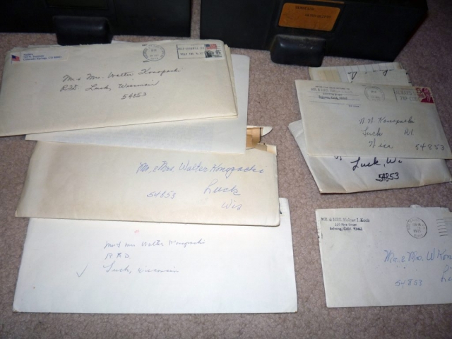 My relatives saved many letters sent to them during their lifetime.