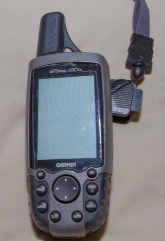 Garmin GPSMap 60CSX handheld GPS receiver. My current unit.