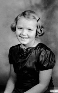 Selma Kildegaard. Taken in Gowan, Michigan around 1938.