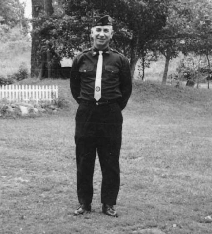 Mid 1970s. After retirement.  In parade uniform.