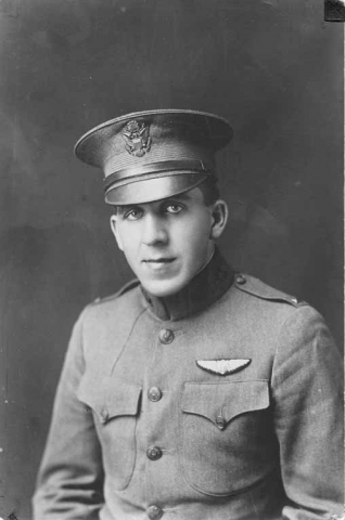 Fred Nissager in his WWI pilot uniform