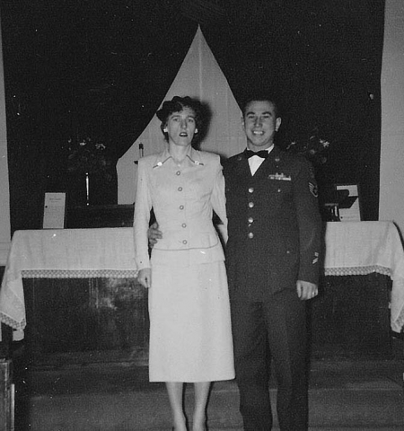 Feb 12, 1955 - Wedding in Miho AFB Chapel