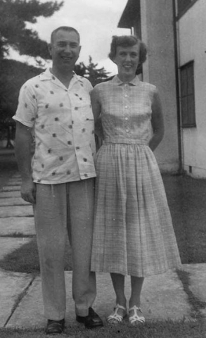 Sep. 9, 1956 - Walt and Helga