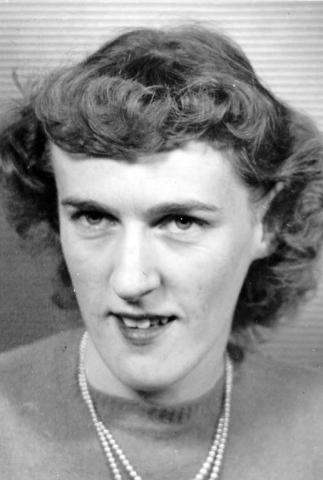 Helga Koch. College picture.  Circa 1950.