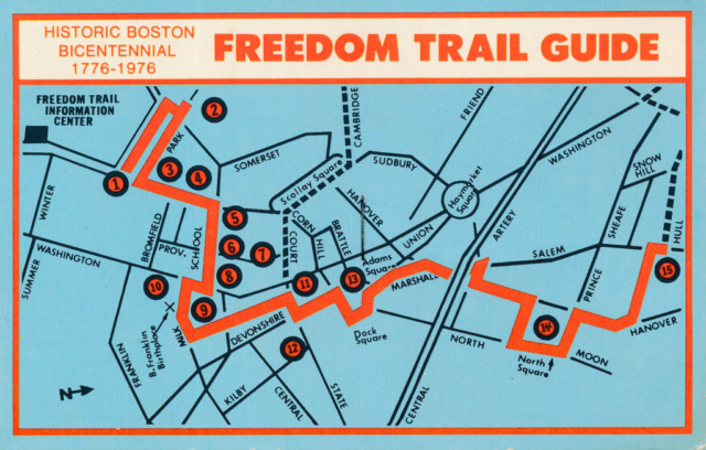 1976 Bicentennial Heritage Tour - Freedom Trail Guide