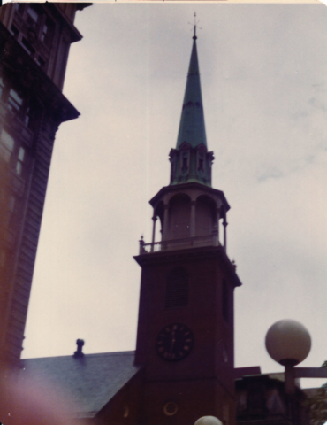 1976 Bicentennial Heritage Tour - Old North Church in Boston where Paul Revere saw the lanterns.