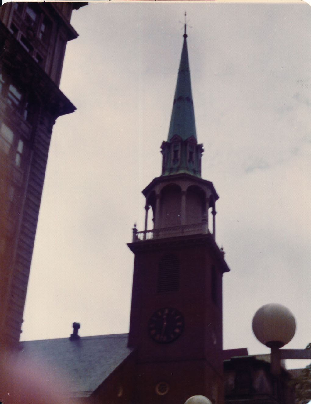 1976 Bicentennial Heritage Tour - Old North Church in Boston where Paul Revere saw the lanterns.