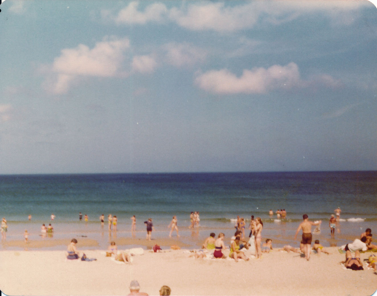 1976 Bicentennial Heritage Tour - At Coast Guard National Beach - Atlantic Ocean.