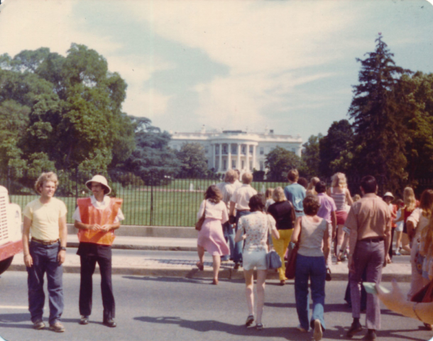 1976 Bicentennial Heritage Tour - Heading toward the White House in Washington, D.C.