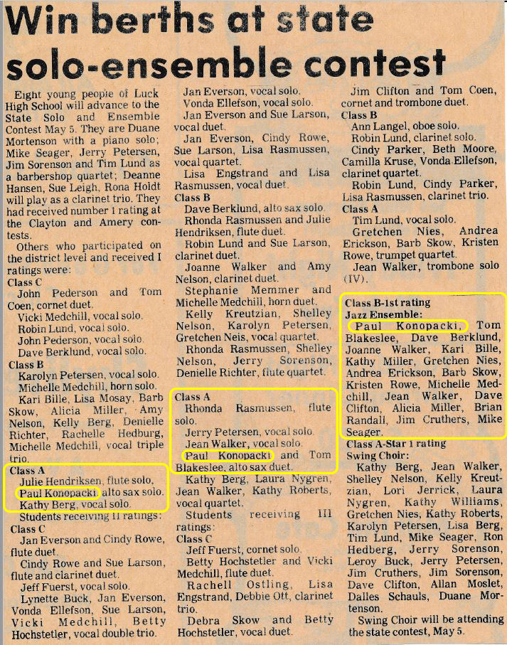 1979 Solo and Ensemble Contest