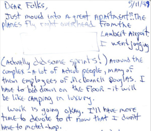 May 11, 1989 - Letter To Folks
