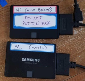 Source and Backup SSD drives