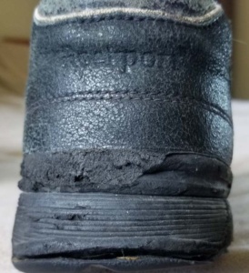 Wear on the heel