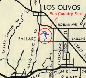 Santa Ynez Valley Map - Sun Country Farm