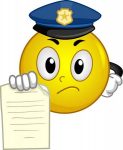 Speeding ticket from Officer Smiley