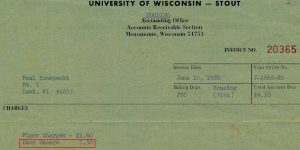 Bill for door damage from throwing darts at it