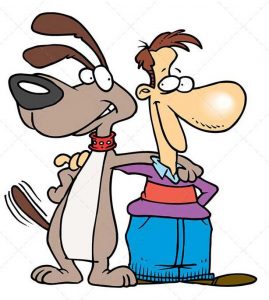 Man's best friend - dog and man