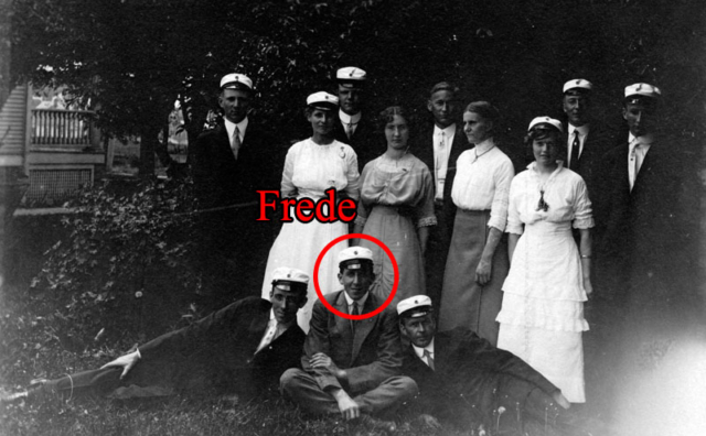 Young people's social group at Grand View College. Young people's social group at Grand View College.