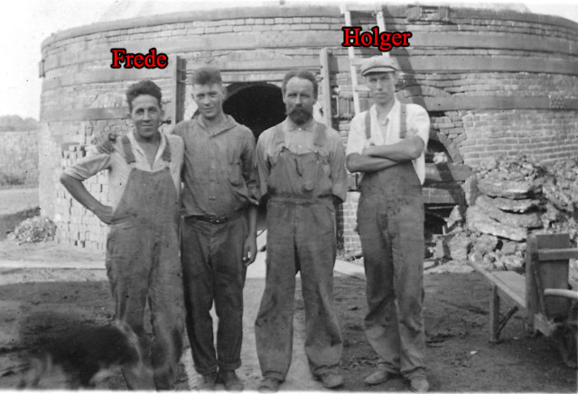 Working at the Roxy Clay Works brickyard in Kimballton, Iowa. Working at the Roxy Clay Works brickyard in Kimballton, Iowa.