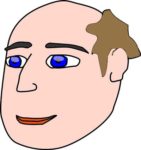 Man with bald head