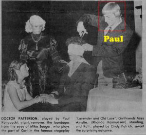 1978 - Luck High School play. Paul is Dr. Patterson.
