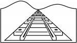Railroad tracks clipart