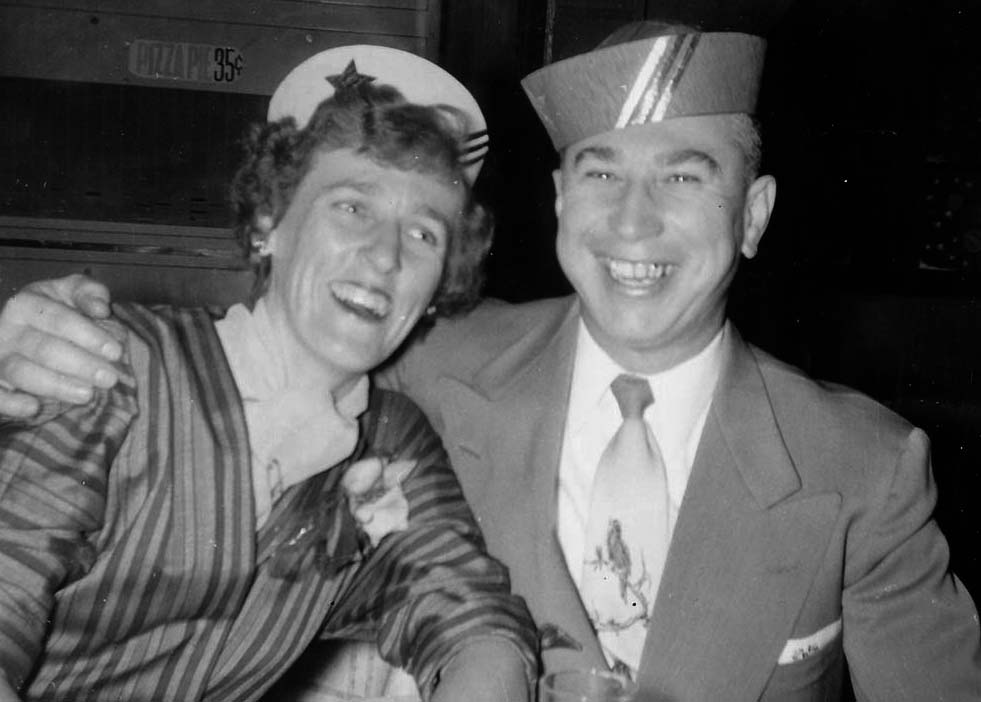 1956 - Helga and Walt at New Years Eve party