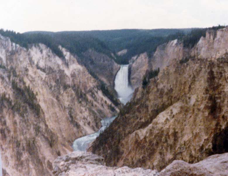 1978. Yellowstone Falls. Yellowstone National Park, Wyoming.