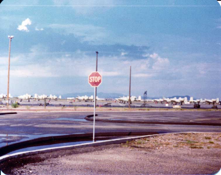 1978. USAF planes in storage at Davis-Monthan AFB, Tucson, AZ.