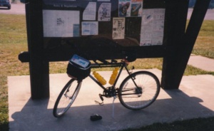 July 3, 1991 - Solo bike ride at Rend Lake, Illinois
