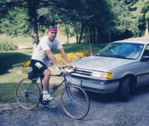 September, 1993 - About to take a ride on my dad's Huffy 10-speed.