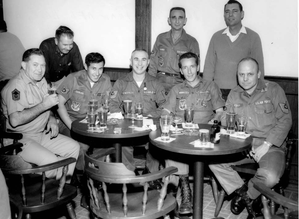 At NCO Club at Davis Monthan AFB in Tucson, Arizona.  1968.